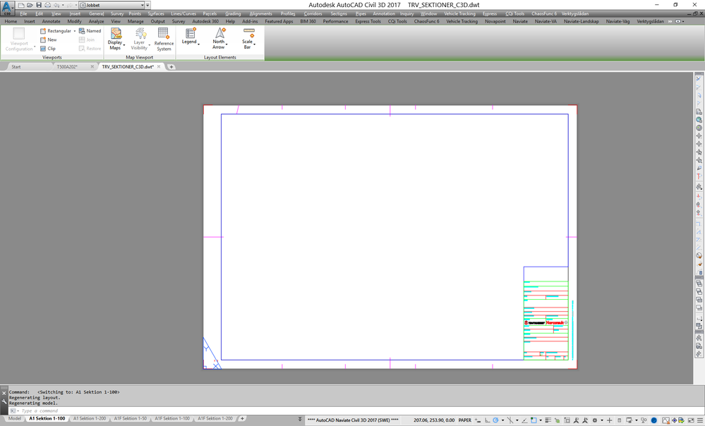 Template with polygonal viewport for the stamp