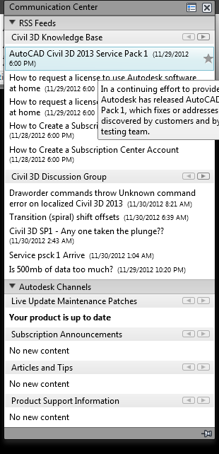 Civil 3D 2013 Service Pack 1