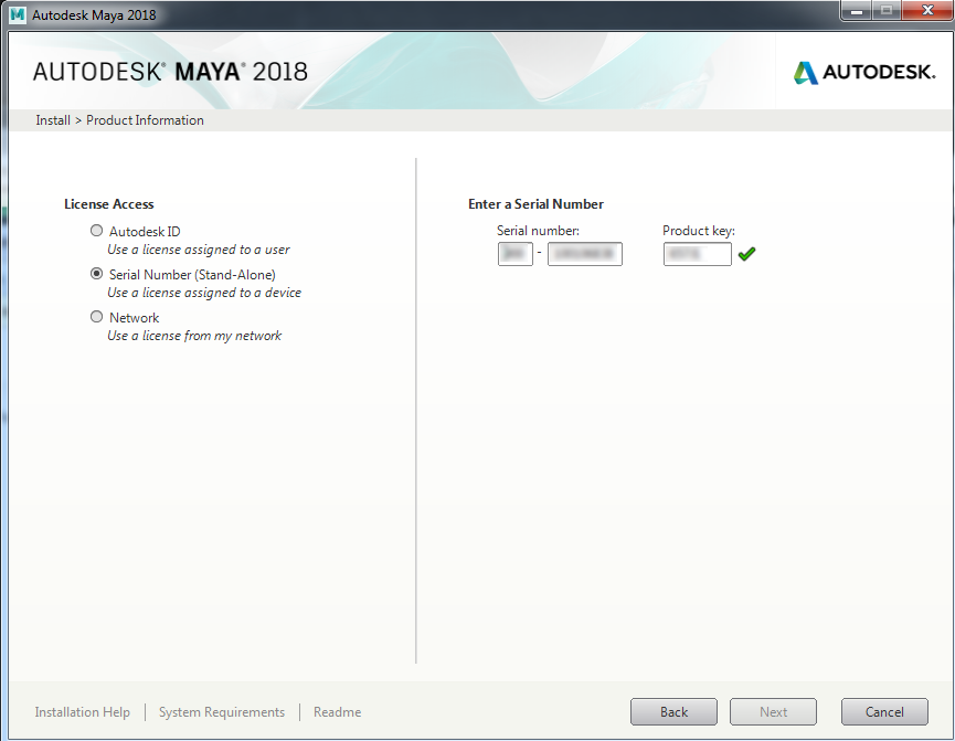 Maya 2018 license