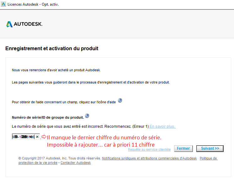 Résolu : Problème ACTIVATION LICENCE AUTOCAD 2017 - Autodesk Community