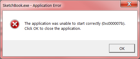Sketchbook.exe - Application Error - Autodesk Community