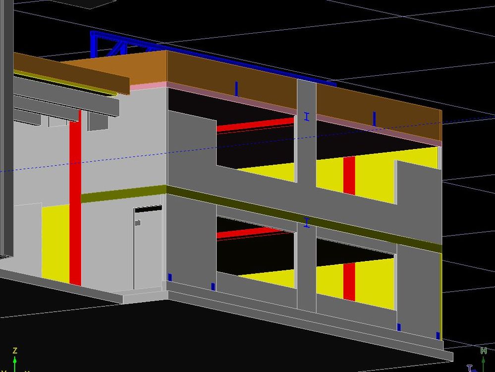 Walls not attaching to slab above and not surrounding the window family