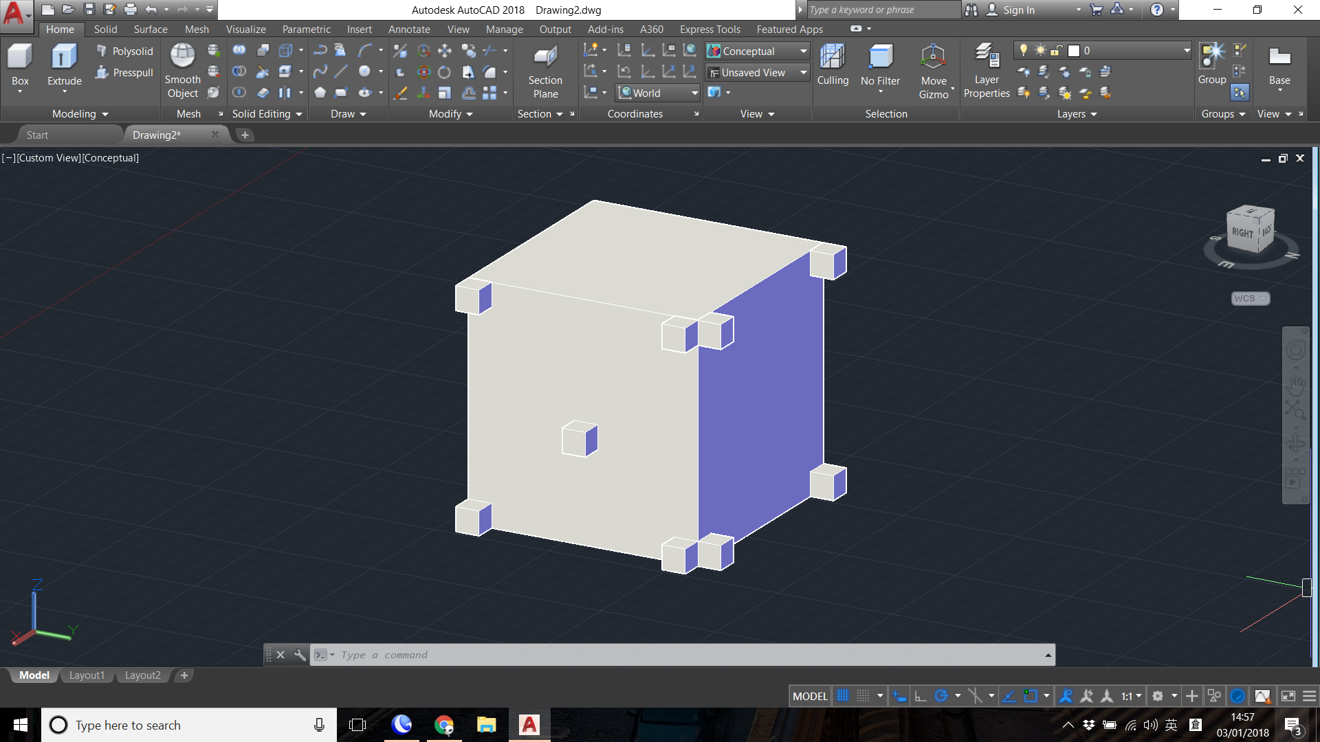 Solved How Can I 3d Print The Object Somewhere Is Suspended In AutoCAD