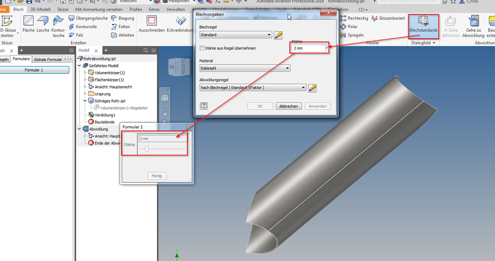 Solved Creating Flat Drawing Of Tube Autodesk Community Inventor