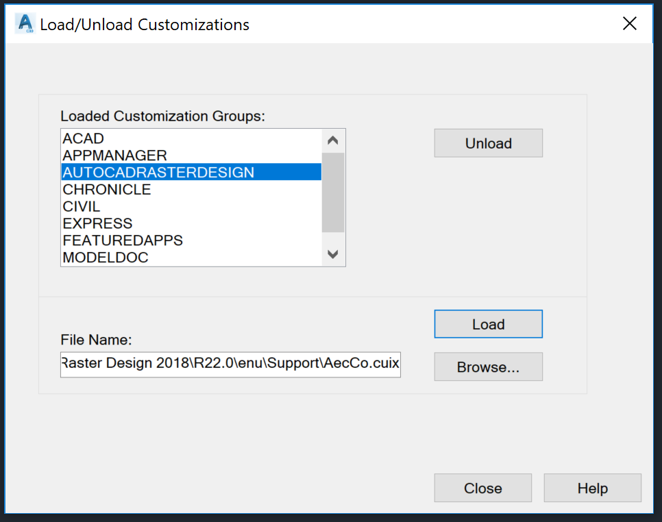 Raster Design Won't Stay Loaded - Autodesk Community