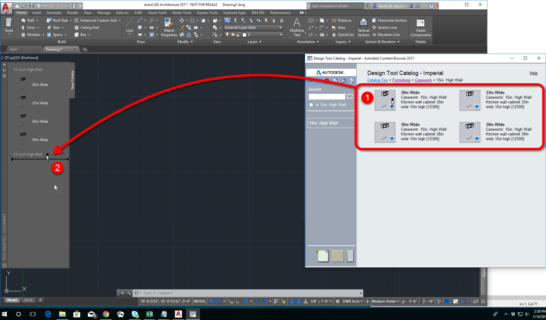 Cannot add tools from Design Tool Catalog to drawing or to new Tool ...