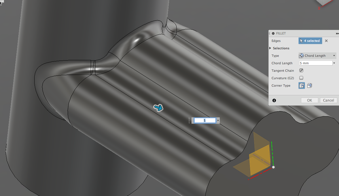 Solved: Change the end of an extrusion. - Autodesk Community
