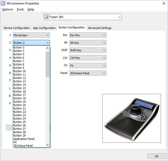 Solved: Old 3dConnexion SpacePilot and assignable buttons - Autodesk  Community - Fusion 360