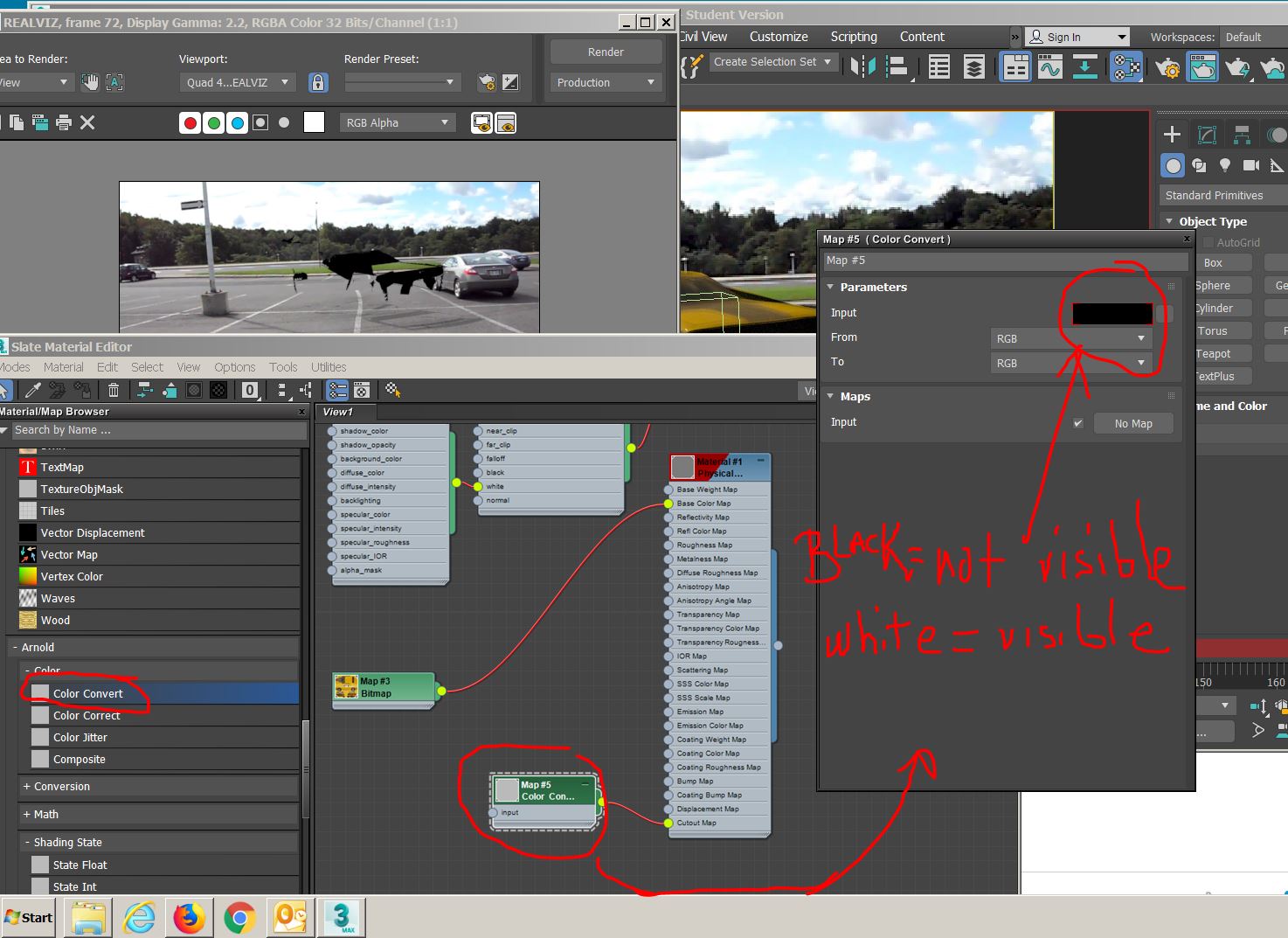 Solved: Arnold rendering visibility Track - Autodesk Community - 3ds Max