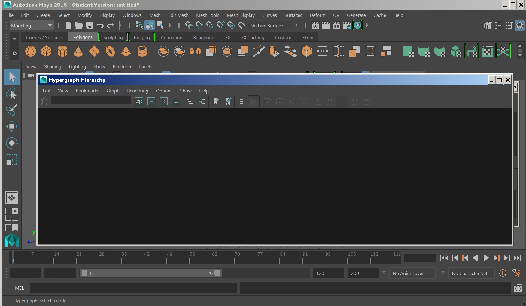 Solved: Maya 2016 Student Version: Hypergraph Hiearchy panel is