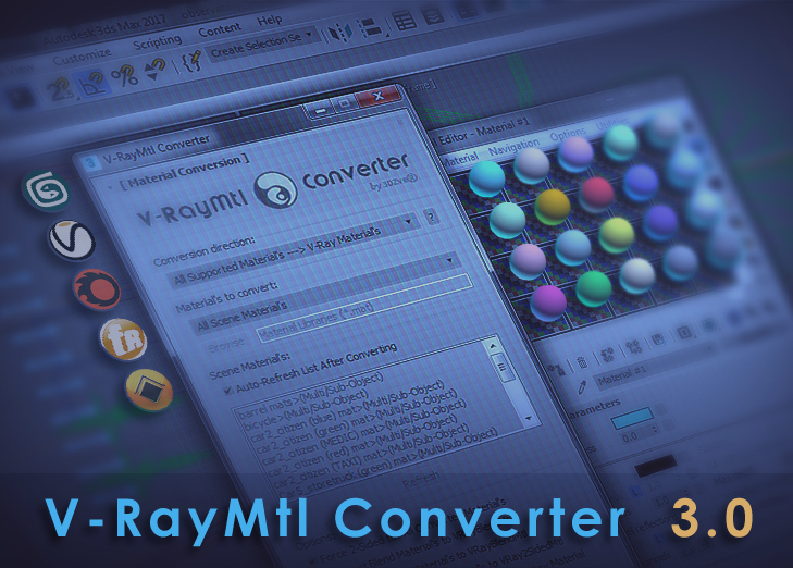 Solved: V-RayMtl Converter 3.0 - material converter - Autodesk Community - 3ds  Max