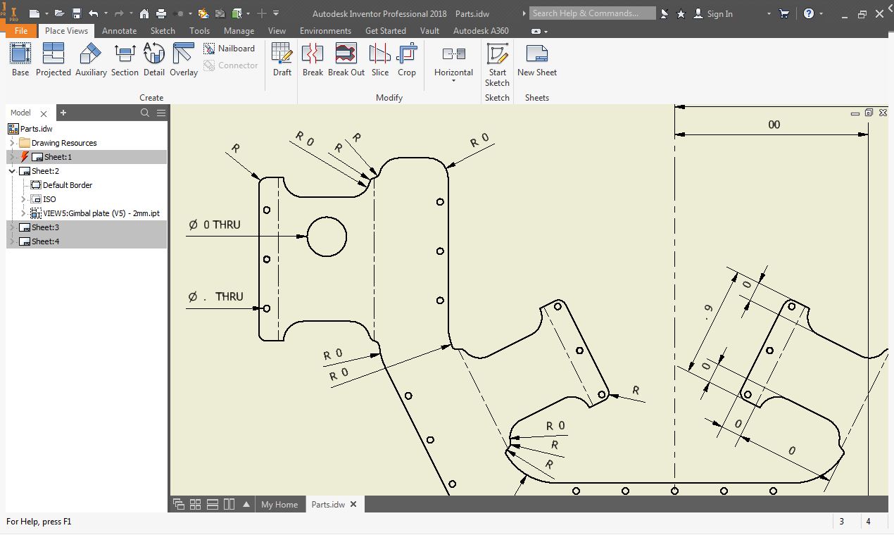 Solved Inventor Won T Display The First Digit Of Drawing Dimensions Autodesk Community Inventor