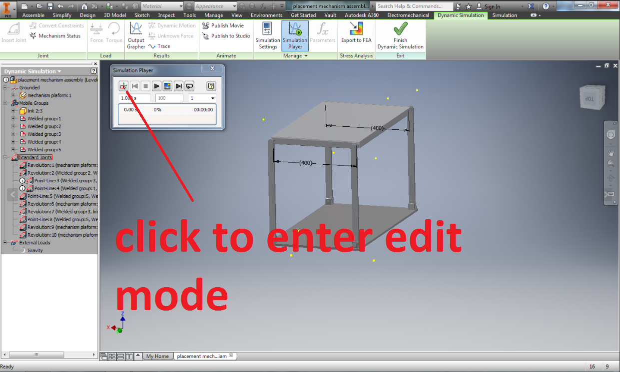 Solved: Load tool of Dynamic simulation not responding - Autodesk Community