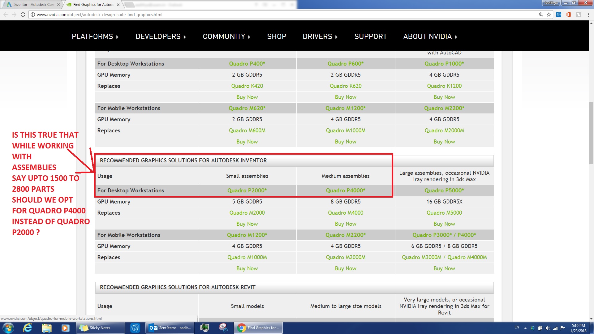 Solved: Quadro P2000 vs Quadro P4000 - Autodesk Community - Inventor