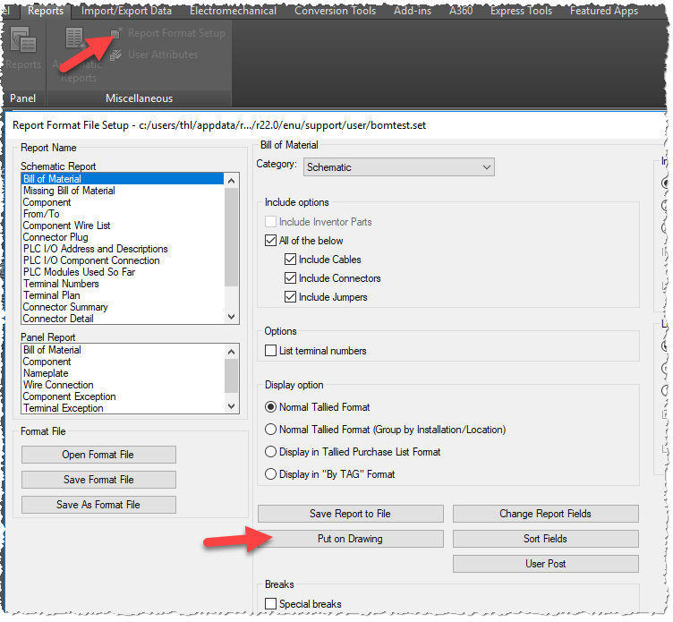 Drawing List Report Formatting Defaults Autodesk Community