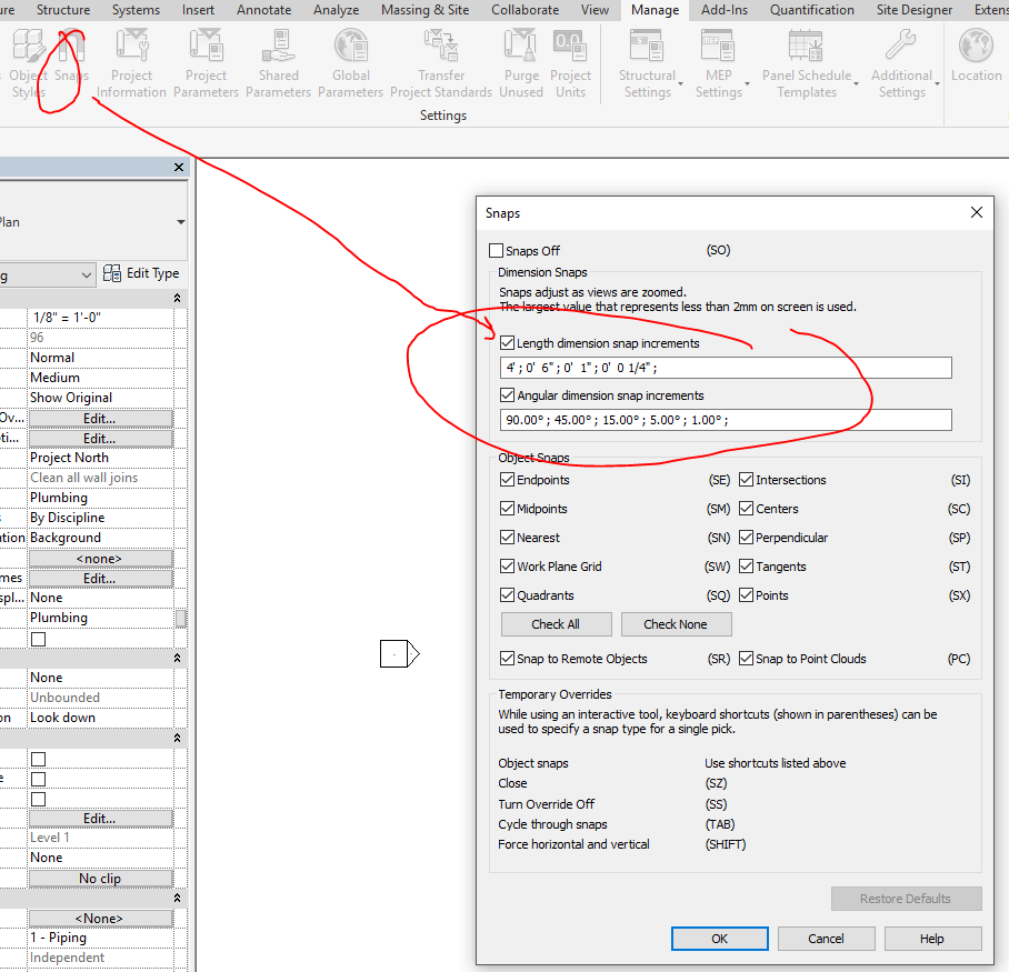 Snap Revit Khám Phá và Tối Ưu Hóa Các Tính Năng Snap Trong Revit