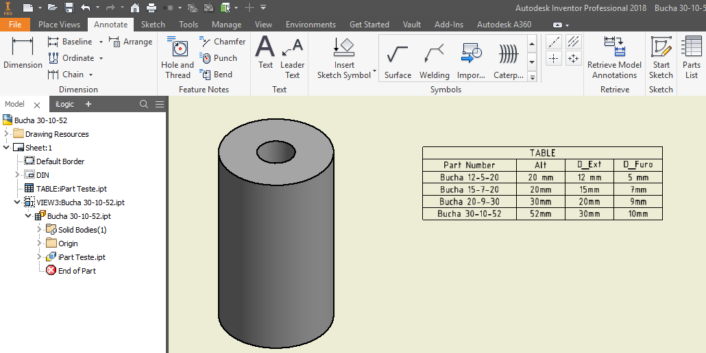 Solved: Insert Content Center Table in Drawing - Autodesk Community