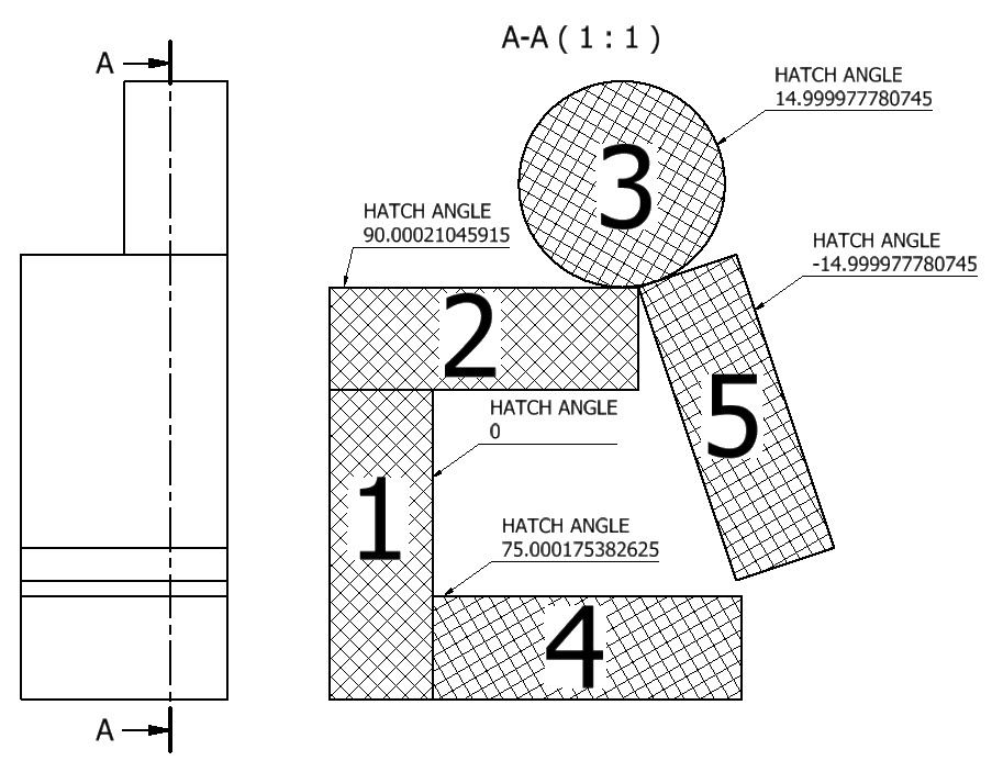 Autodesk Inventor Automated hatch angles