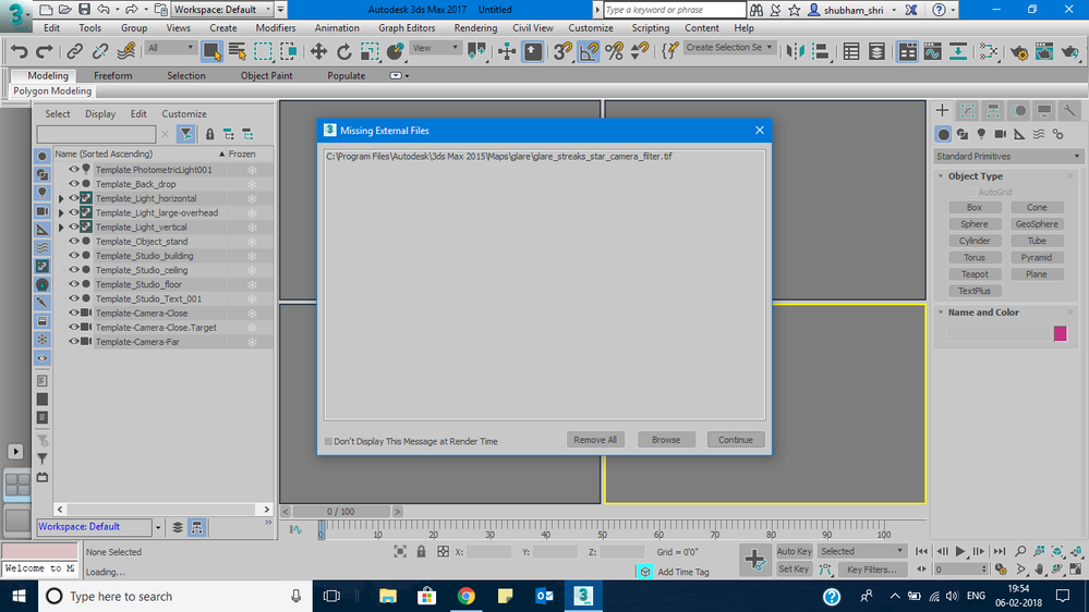 Solved: File cannot be loaded problem while opening startup template -  Autodesk Community - 3ds Max