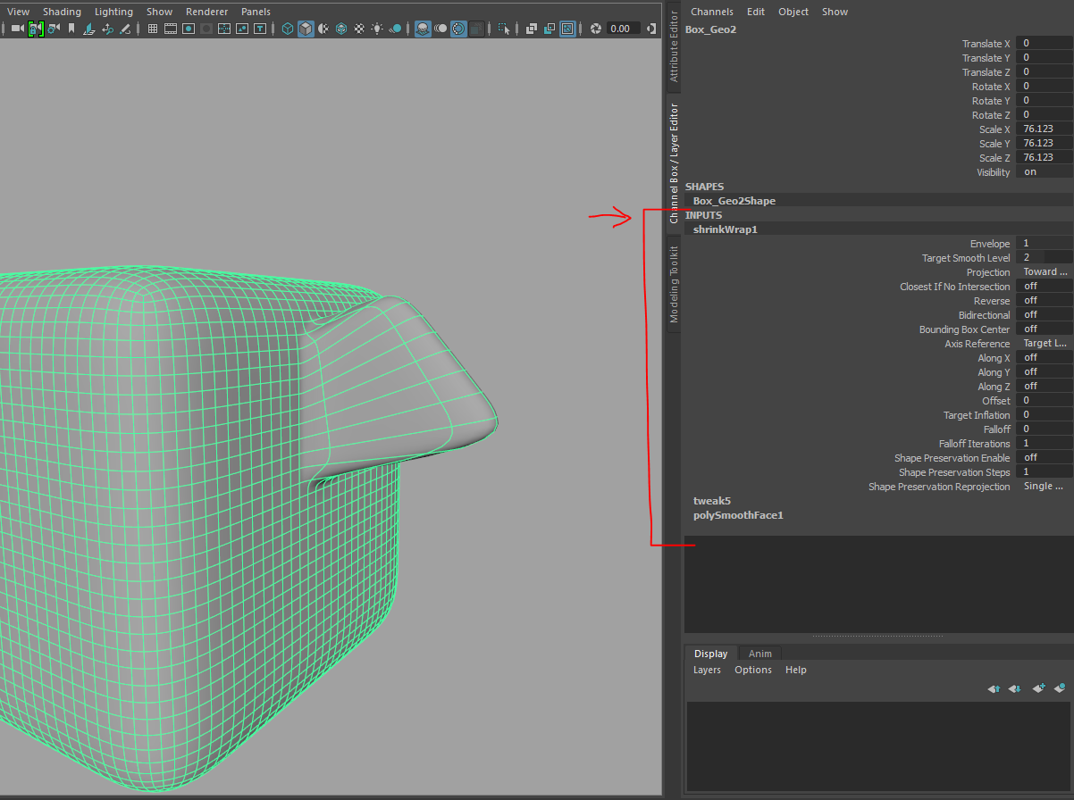 Solved: Smooth continuous mesh between two intersecting objects ...
