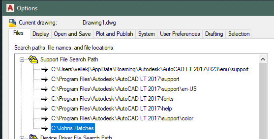 Solved: How can I add hatch patterns to AutoCAD 2017 or AutoCAD LT 2017? -  Autodesk Community