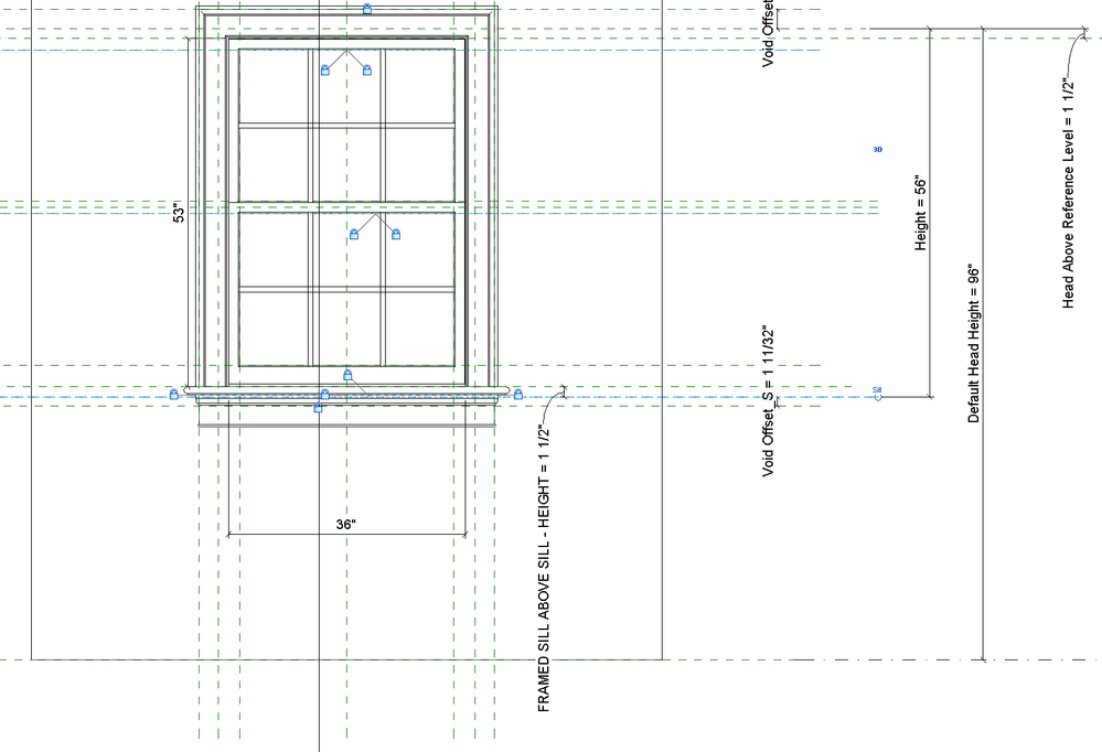 Solved: Changing the reported sill height on a window family - Autodesk  Community - Revit Products