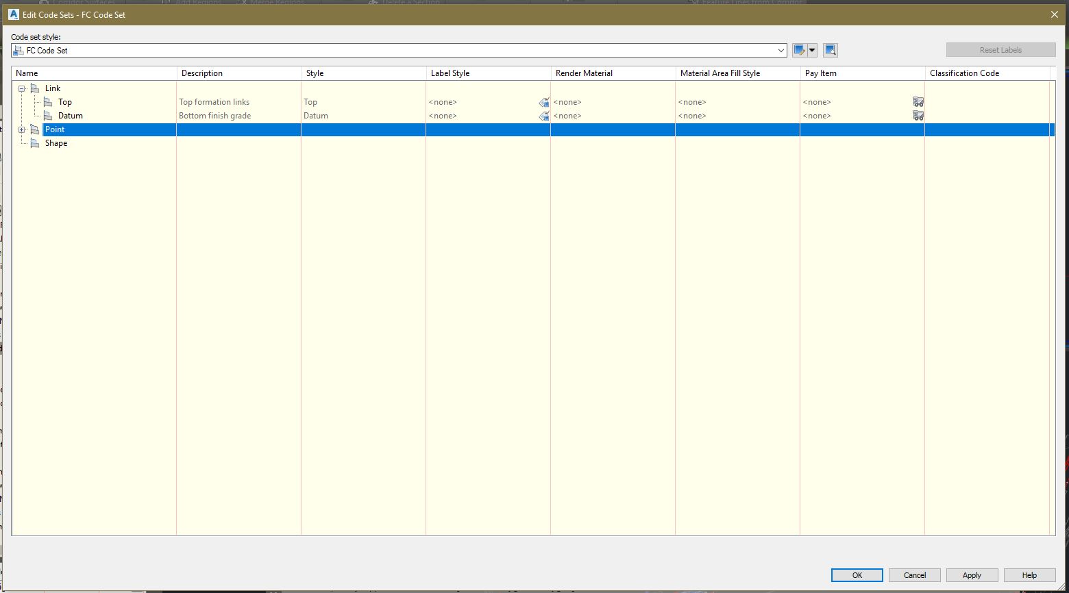 Change Labeling in Corridor Section Editor - Autodesk Community