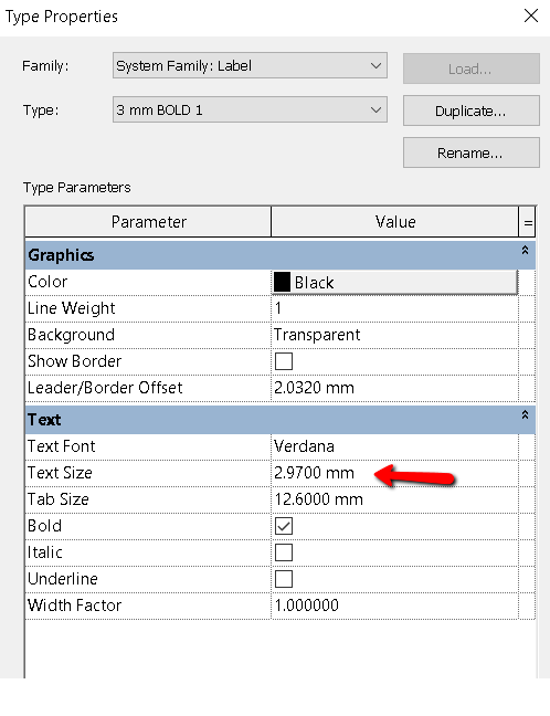 Solved: Revit 2018.2 - Family text different size/width than project ...