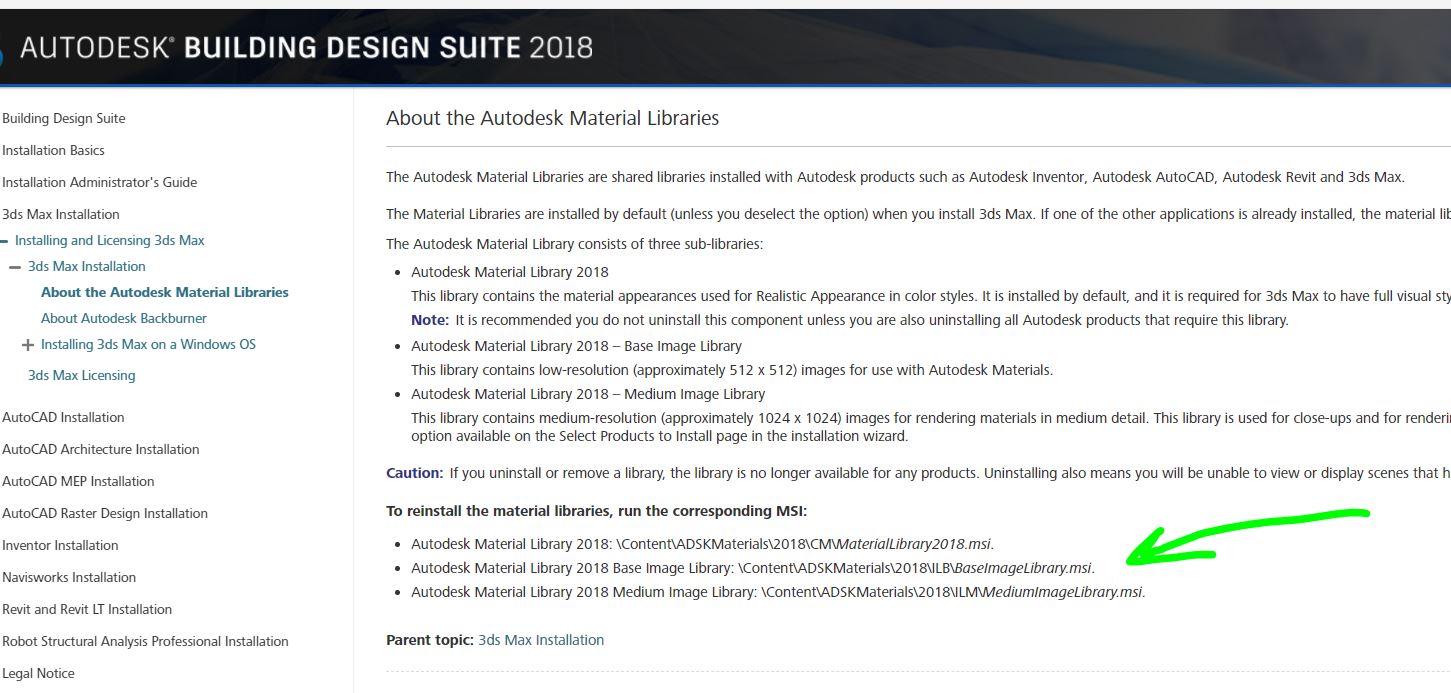 Solved Material Library Not Installed Message Autodesk Community
