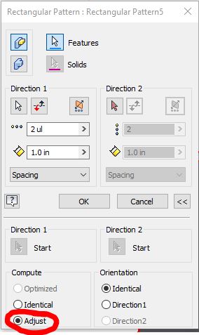 Solved: Component Pattern not going in desired direction - Autodesk ...