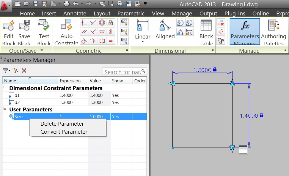 Solved: Creating a new "user parameter" from the “parameters manager”, -  Autodesk Community - AutoCAD