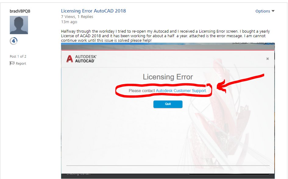 Autocad 2018 license