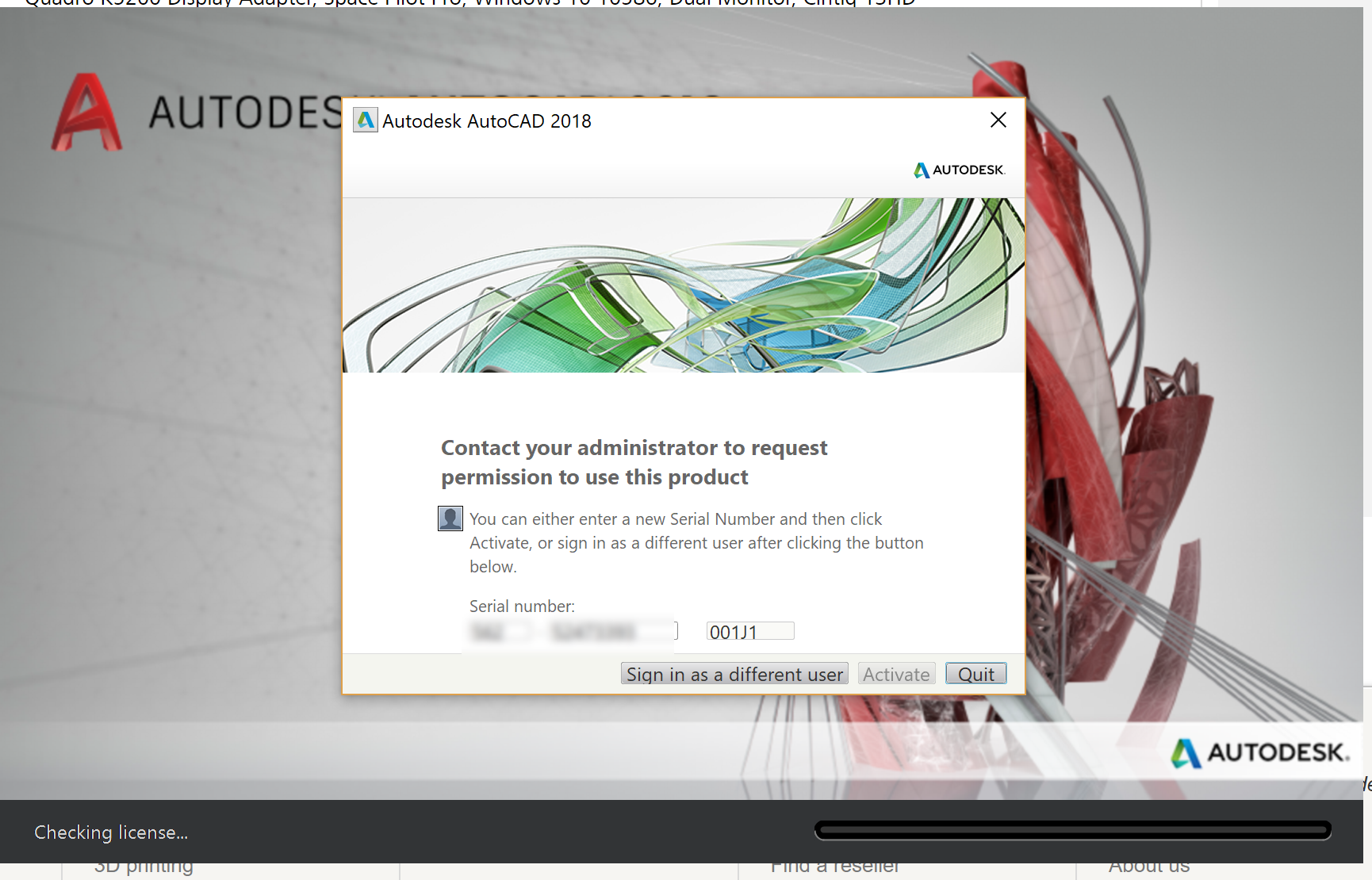 Solved Autodesk Software Suddenly Not Activated Autodesk Community