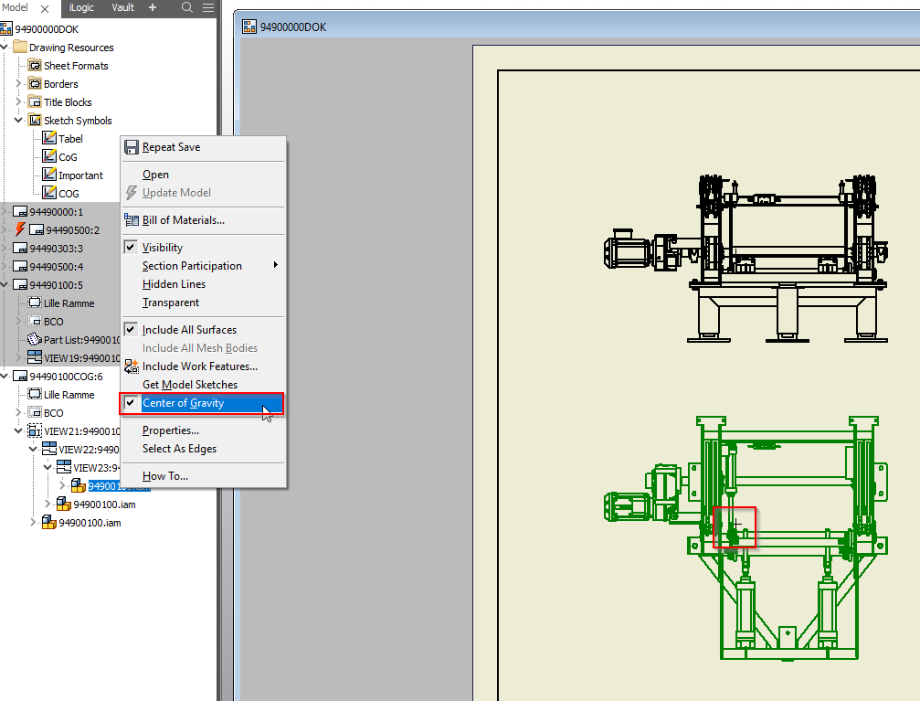 inventor-drawing-insert-cog-automatically-without-rmb-for-each-view