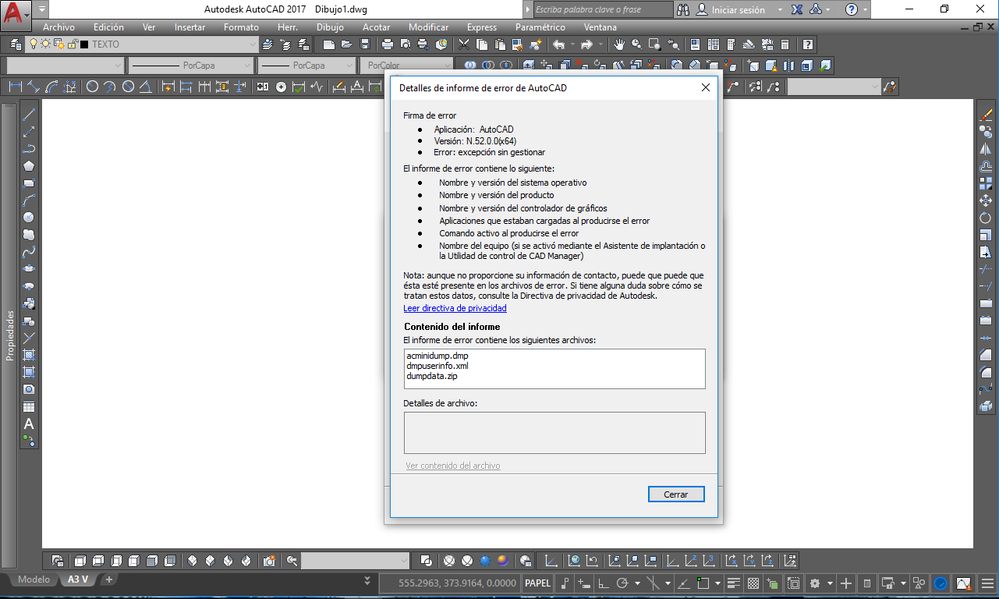 Autocad 2017 Error Fatal Al Iniciar Autodesk Community International Forums