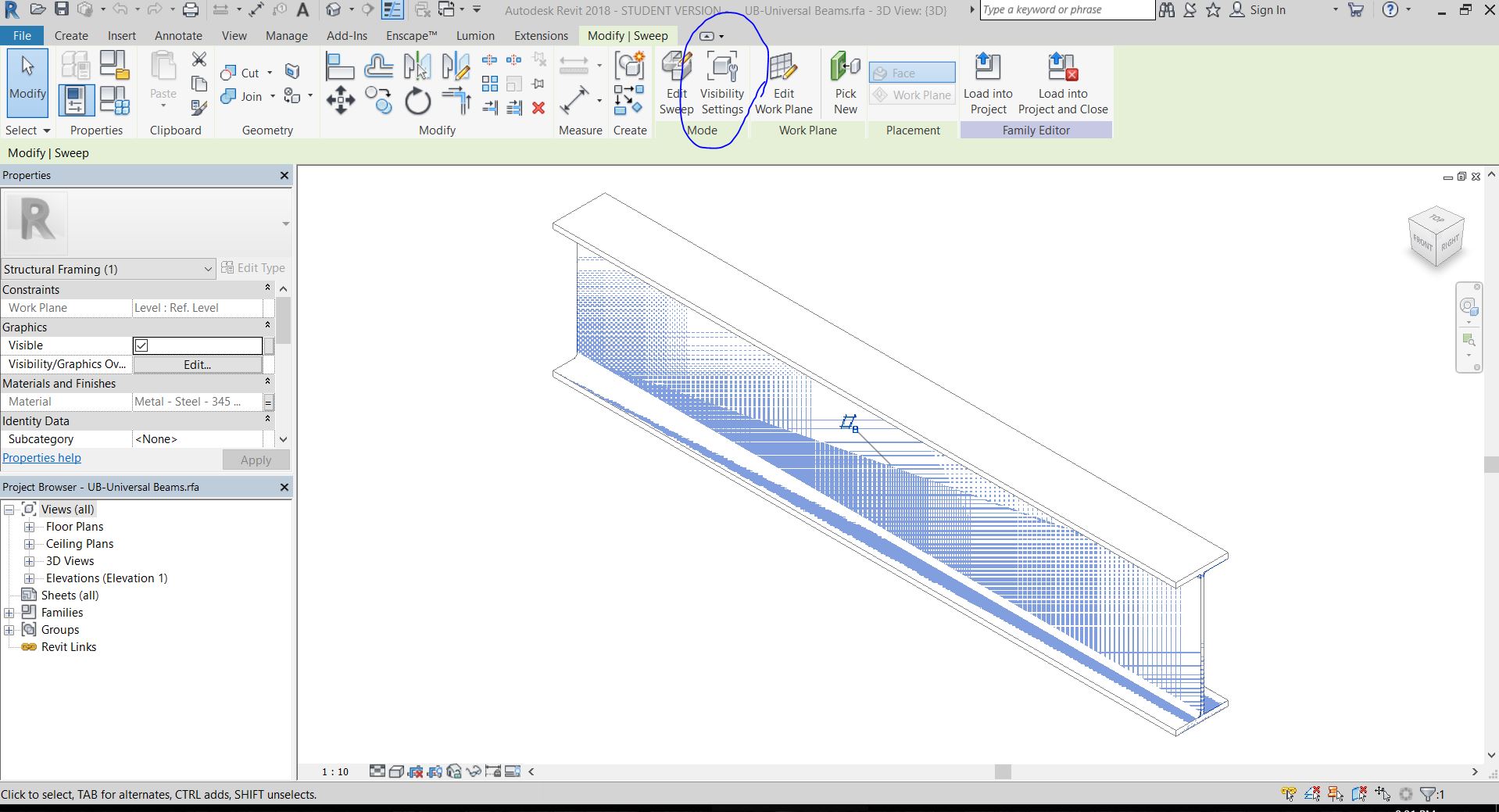Solved Structrural Framing Not Visible In Coarse View Autodesk Community