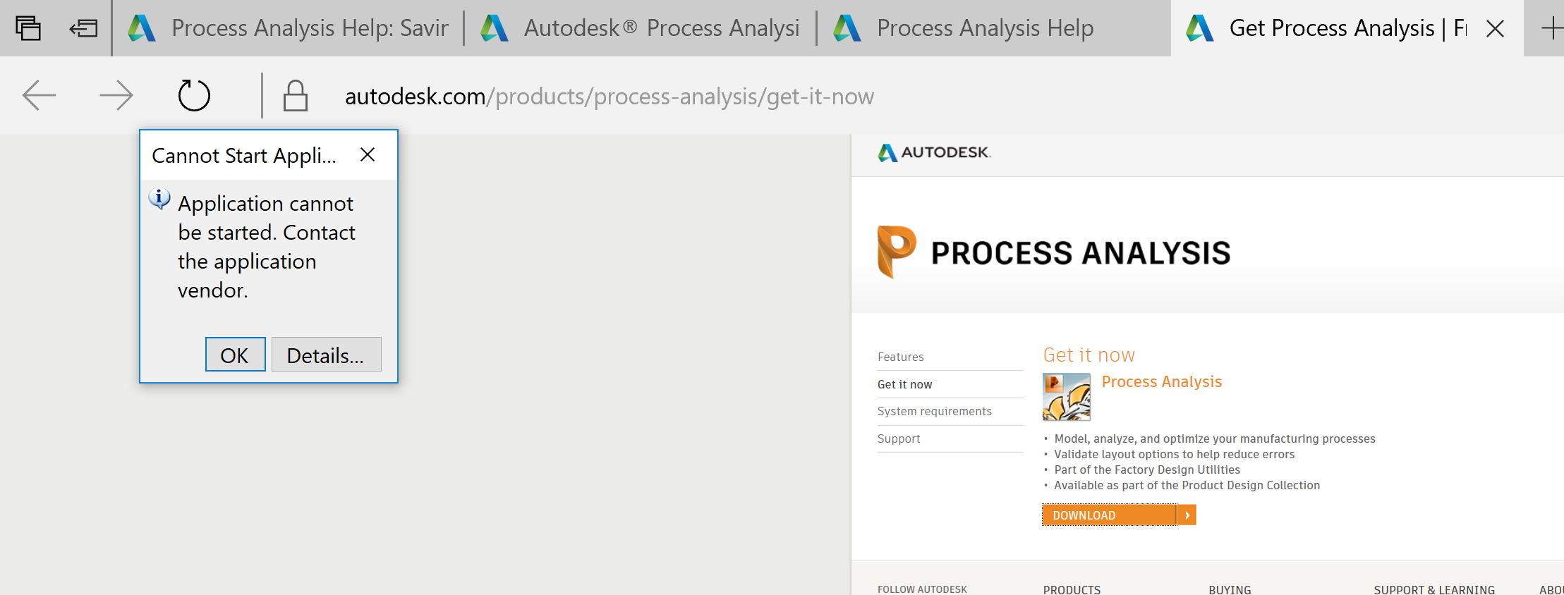 Process Analysis - Server Error - Autodesk Community