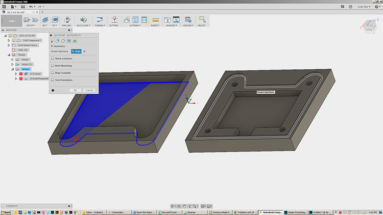 Although it shows the entire perimeter, it doesn't want to cut it