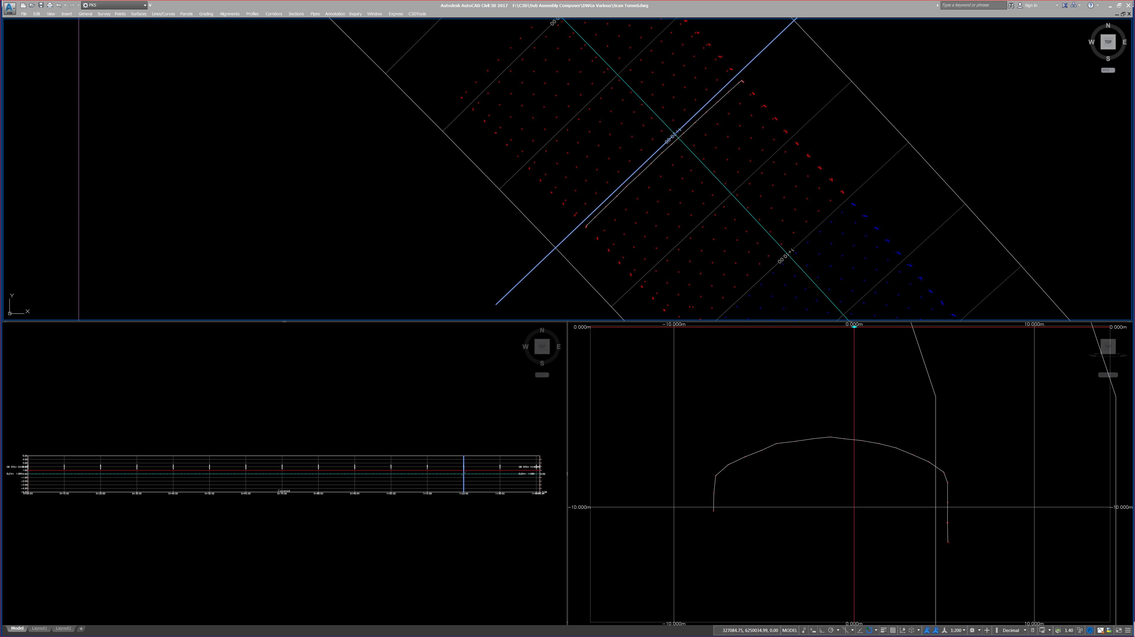 Triangulação de um quadrado em AutoCAD, CAD (33.6 KB)