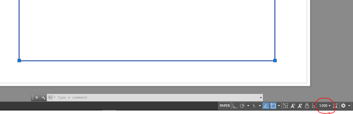 Solved: Scale 1:100 in paper space when it is 1:1 in model space ...