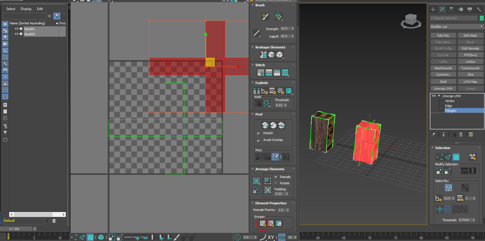 Solved: Unwrap UVW help with multiple objects sharing same UV - Autodesk  Community - 3ds Max