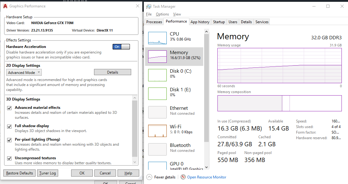 AutoCAD 2019 - High RAM Usage - Autodesk Community