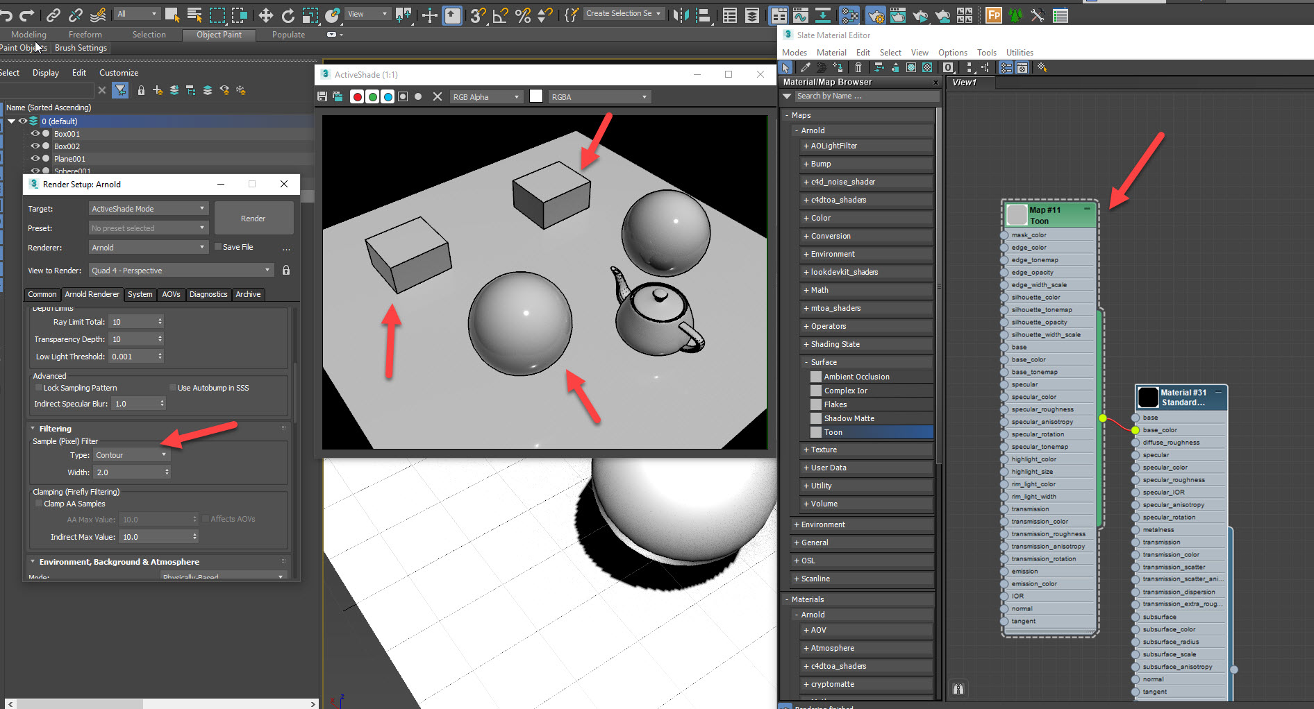 3Ds Max 2016 showing contour shaders in viewport - Autodesk Community - 3ds  Max
