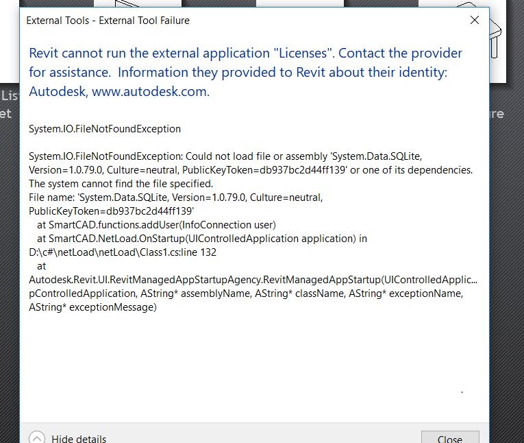 My Revit app can't find SQLite. dll - Autodesk Community - Revit Products