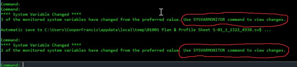 System Variables being changed by the system - Autodesk Community