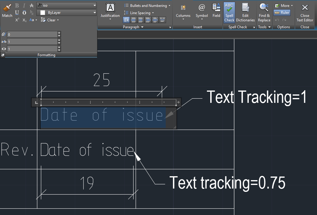 Solved: Change character spacing of in a sentense (one line ...