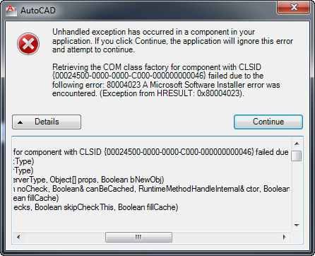 Interop Excel error - Autodesk Community - AutoCAD