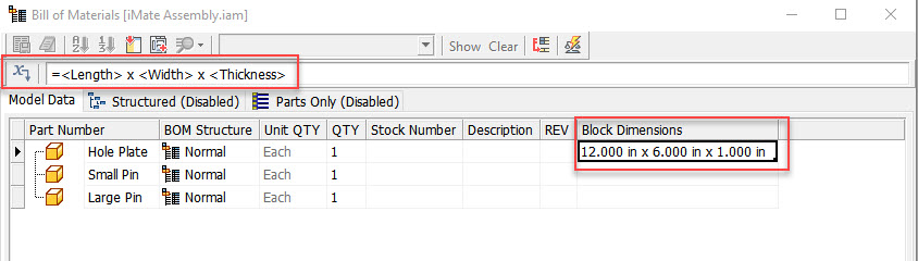 Solved: Several parameters in one cell in BOM - Autodesk Community