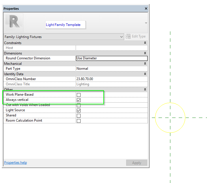 Solved: Missing options for light fixtures: vertical face/plan/work plane.  - Autodesk Community - Revit Products