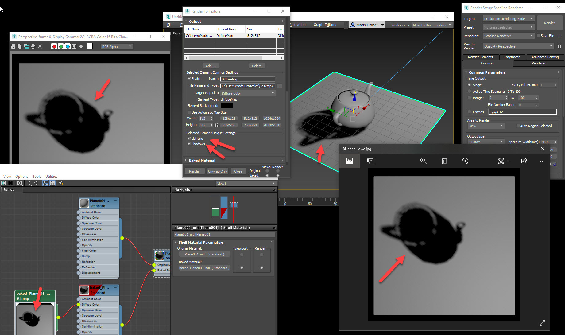 Solved: Render To Texture ShadowMap with Default Scanline - Autodesk  Community - 3ds Max